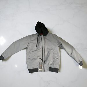 Hawke & Co Gray Jacket with Black Hood